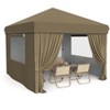 10 ft. x 10 ft. Pop Up Canopy Tent Outdoor Heavy Duty Instant Shelter with 4 Sidewalls for Events - 2 of 4