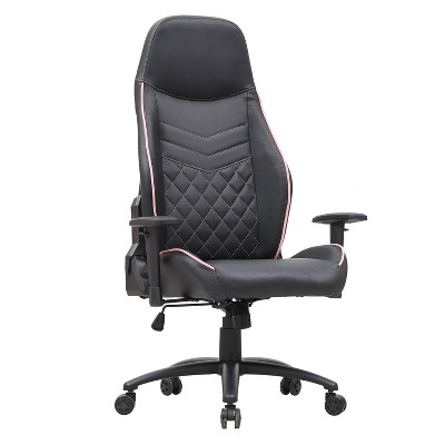 Ansar Diamond Stitched Faux Leather Gaming Chair - miBasics