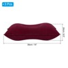 Unique Bargains Neck Support for Hiking Travel Flocked Inflatable Camping Pillows 3 Pcs 15" x 9.5" - 2 of 4