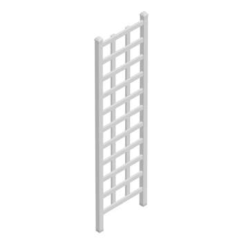 Dura-Trel Providence 22 by 75 Inch Indoor Outdoor Garden Trellis Plant Support for Vines and Climbing Plants, Flowers, and Vegetables, White