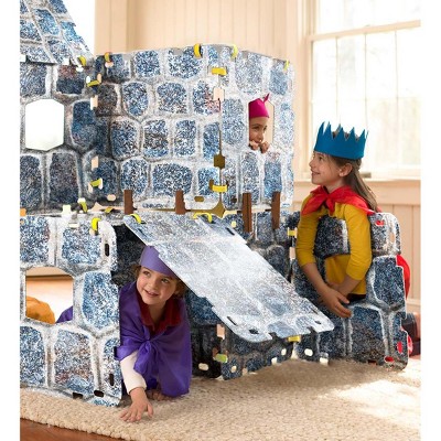HearthSong 16-Panel Castle Fantasy Forts Kit Indoor Building Kit for Kids