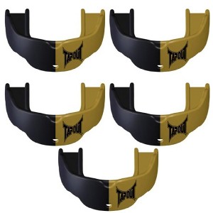Tapout Youth Protective Sports Mouthguard with Strap 5-Pack - Gold/Black - 1 of 1