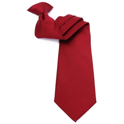Men's Solid Color 19" Clip On Neck Tie