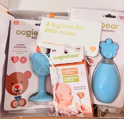 oogiebear The Bear Pair 2-in-1 Bulb Aspirator and Booger Picker Combo -  Raspberry - 2pc