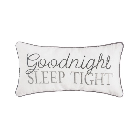 C&f Home 12 X 24 Goodnight Sleep Tight Embroidered Throw Pillow