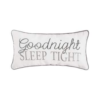 C&F Home 12" x 24" Goodnight Sleep Tight Embroidered Throw Pillow