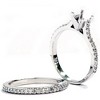 Pompeii3 1/2ct Diamond Matching Engagement Wedding Set Setting - 3 of 4