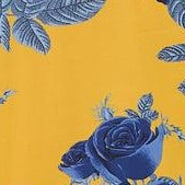 yellow blue floral