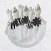 Big Dot of Happiness Zebra Print - Safari Party Paper Napkin Holder - Napkin Rings - Set of 24 - 3 of 4