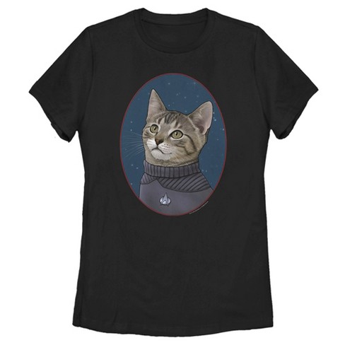 Women's Star Trek: The Next Generation Officer Wesley Crusher Cat T-Shirt - image 1 of 4