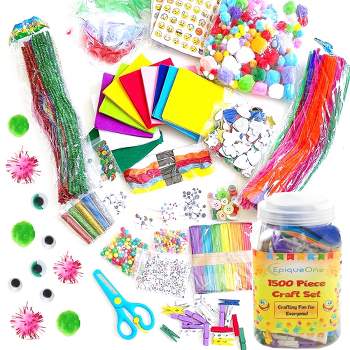 1200pcs Mini Pom Poms Arts And Crafts Back-to-school Gift Puzzle