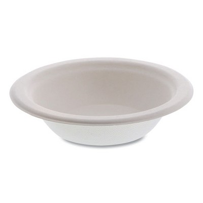 Pactiv Evergreen EarthChoice PFAS Free Compostable Dinnerware, Bowl, 12 oz, Natural, 1,000/Carton