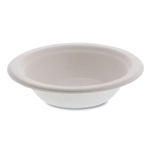 Pactiv Evergreen EarthChoice PFAS Free Compostable Dinnerware, Bowl, 12 oz, Natural, 1,000/Carton - 1 of 4