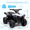 Kids Electric ATV, 6V Battery Powered 4 Wheeler, 1.8 MPH Safe Speed, Music, Easy Controls, Durable Outdoor Ride On Toy - 2 of 4