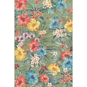 Coolmee Washable Area Rugs  Boho Bedroom Rug Non Slip Stain Resistant Rug for Bathroom Living Dining Room Farmhouse - 1 of 3
