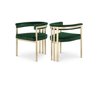 green velvet/brushed brass