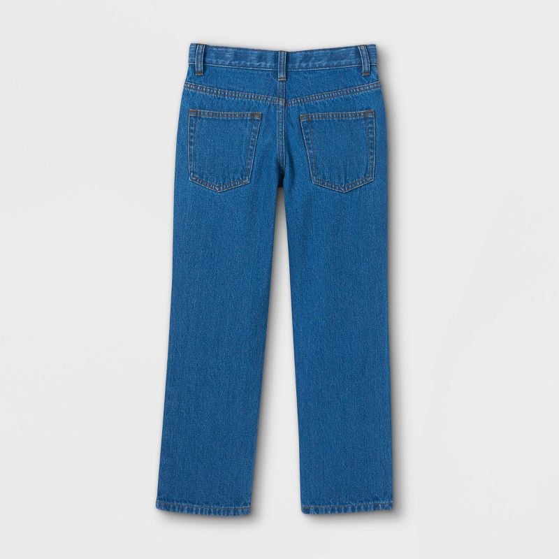Boys' Relaxed Straight Fit Jeans - Cat & Jack™, 2 of 6