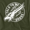 Top Gun Talk To Me Goose Adult T-Shirt Military Green - 2 of 4