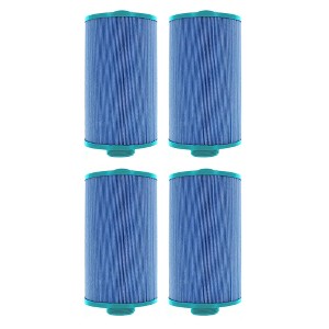 Hurricane 4 Pack HF4H21-01M Elite Aseptic Pool and Spa Filter Cartridge Replacement for PTL18P4, Unicel 4CH-21, Filbur FC-0121, Blue - 1 of 4