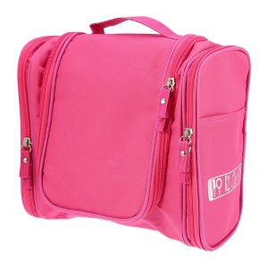 Unique Bargains Travel Makeup Bag Travel Toiletry Organizer Makeup Brush Holder Waterproof Oxford Cloth 1 Pc - 1 of 4