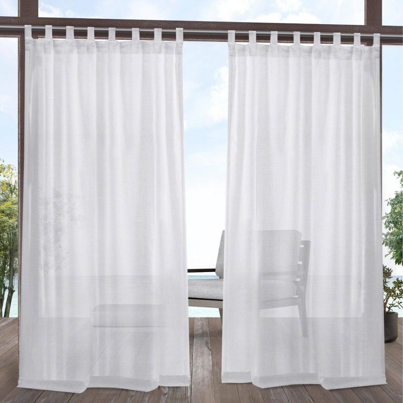 Set of 2 Miami Indoor/Outdoor Tab Top Window Curtain Panel - Exclusive Home, 1 of 11