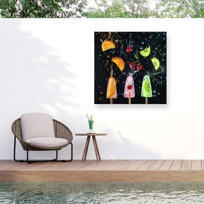 Trademark Fine Art - Dina Belenko Action Popsicle Collection Matted Framed Art
