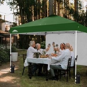 EAGLE PEAK 12x12ft Pop Up Canopy with One Sidewall, Easy Setup Event Instant Tent - 1 of 4