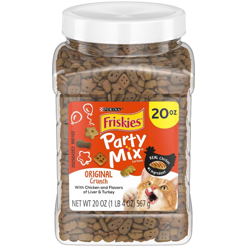 Purina Friskies Party Mix Original Crunch Chicken Cat Treats, 1 of 5