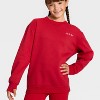 Girls' Active Comfort Fleece Crewneck Sweatshirt - All In Motion™ - 3 of 3