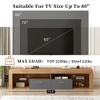 Bella Depot TV Stands for TVs up to 80", LED Light Entertainment Center, Media Console - 3 of 4