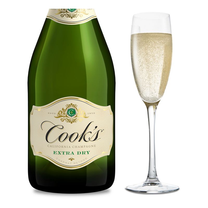 Cook&#39;s California Champagne Extra Dry White Sparkling Wine - 750ml Bottle, 1 of 10