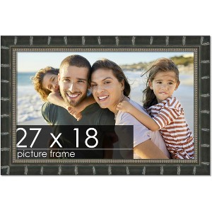 PosterPalooza | 27x18 Modern Bamboo Picture Frame, UV Acrylic, 5 Finishes - 1 of 4