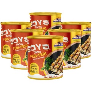 Soya Tikka Peri-Peri - 30oz (1.875lbs) 850g, Pack of 6 - Rani Brand Authentic Indian Products - 1 of 4