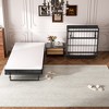 Folding Rollaway Guest Bed with Memory Foam Mattress and Side Storage Pocket - 3 of 4