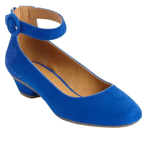 Royal blue pumps hot sale wide width