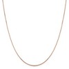 Black Bow Jewelry 1mm 14k Rose Gold Octagonal Box Chain Necklace - 3 of 4