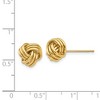 Black Bow Jewelry 8mm Ridged Love Knot Earrings in 14k Yellow Gold - 4 of 4