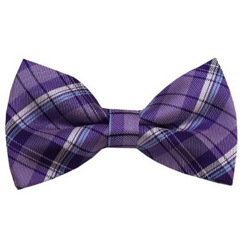 Men's Powder Blue, White And Purple Plaid Color 2.75 W And 4.75 L Inch ...