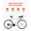 VEVOR Road Bike, 700C Wheels Racing Bike, SHIMANO 21 Speeds Drivetrain City Commuter Road Bicycle with Carbon Steel Frame, White - 3 of 4