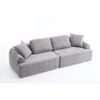 TiramisuBest LY-003 Beige White Deep Seat Compression Sofa 3 Seater with Beige for sofa - 2 of 4
