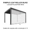 PURPLELEAF Outdoor Louvered Pergola Roller Blinds with Thermal Insulated UV Protection Waterproof Fabric Privacy Protection - 2 of 4