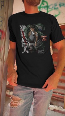 Attack On Titan Colorblock Black T-Shirt