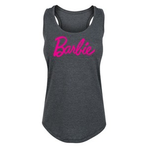 Women's - Barbie - Classic Logo Graphic Racerback Tank - 1 of 4