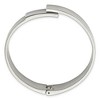 Black Bow Jewelry 13mm Stainless Steel Brushed & Polished Hinged Bangle Bracelet, 7 Inch - 2 of 4