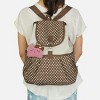 Slickblue Colorful Canvas Backpack, Roomy Compartments, Easy to Clean, Practical for School & Travel, 15x14x6.8in - 3 of 4