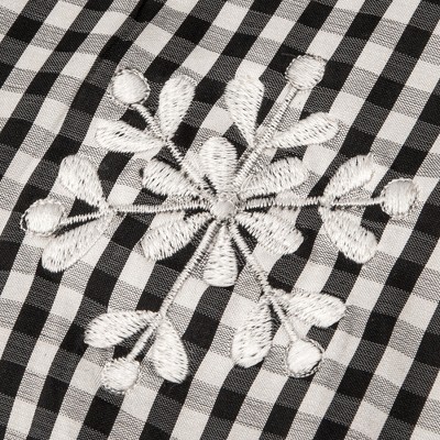 48" Black and White Checkered Reindeer Tree Skirt