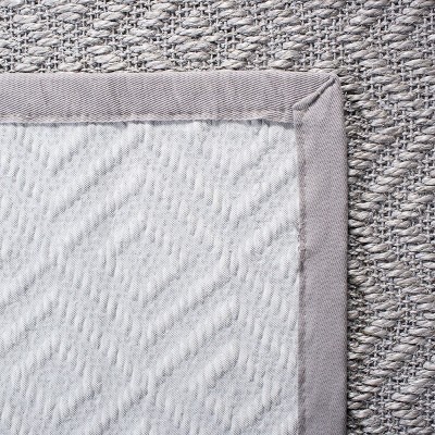 Handmade Gray Cotton 6' x 6' Square Area Rug