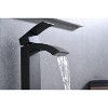 Gulches Waterfall Spout Bathroom Sink Faucet - Single Handle, Stainless Steel, Pop-Up Drain with Overflow - 3 of 4