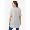Woman Within Plus Size Perfect Short-Sleeve Boatneck Tunic - 3 of 4
