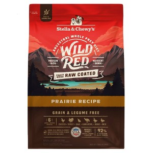 Stella & Chewy's Turkey and Chicken Flavor Wild Red Raw Coated Grain and Legume Free Prairie Recipe Dry Dog Food - 21lbs - 1 of 4